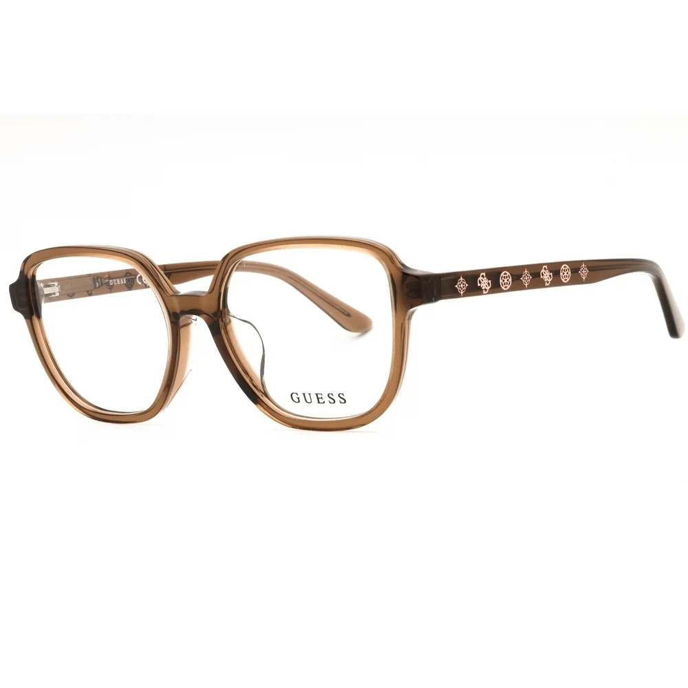 NWT Guess GU50154-D Dark Brown Rectangle 52mm Eyeglasses